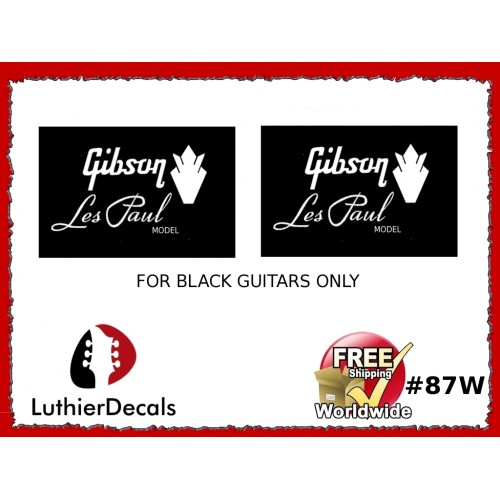 Gibson Les Paul Guitar Decal #87w